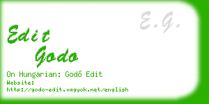 edit godo business card